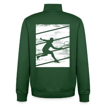 Badminton - Sweat zippé unisexe en coton bio Stanley/Stella - vert bouteille - Dos - AI Model Male 185 dark (185cm)