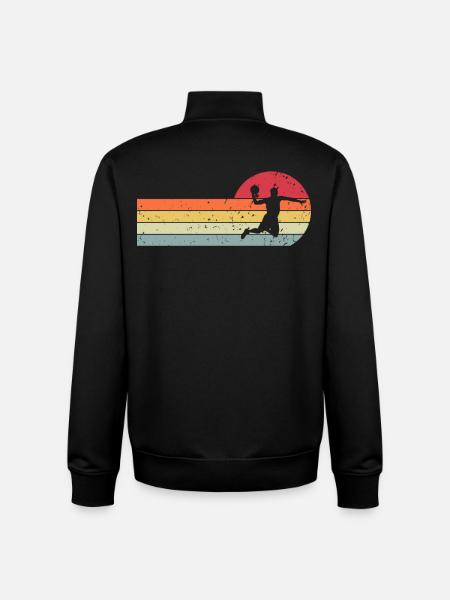 Handball Handball Player - Unisex Organic Zip Sweatshirt by Stanley/Stella - black