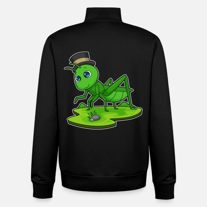 Caterpillar Gentleman Hat - Sweat zippé unisexe en coton bio Stanley/Stella - noir