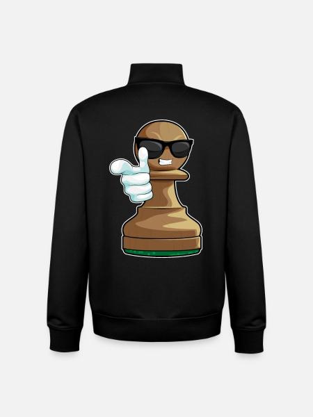 Pawn Pawn Chess - Unisex Organic Zip Sweatshirt by Stanley/Stella - black