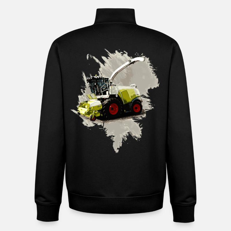 Moissonneuse-batteuse Claas LEXION 8700 - Sweat zippé unisexe en coton bio Stanley/Stella - noir