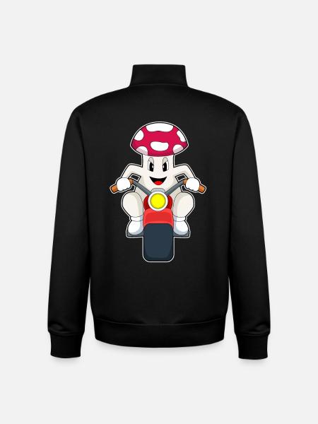 Pilz Motorcycle - Unisex Organic Zip Sweatshirt by Stanley/Stella - black