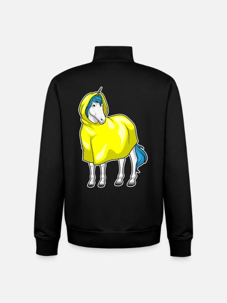 Einhorn Regenjacke - Unisex Organic Zip Sweatshirt von Stanley/Stella - Schwarz