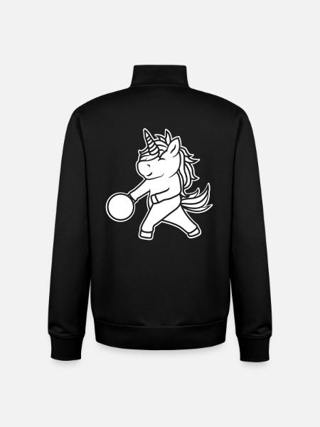 Einhorn Bowler Kinder - Unisex Organic Zip Sweatshirt von Stanley/Stella - Schwarz
