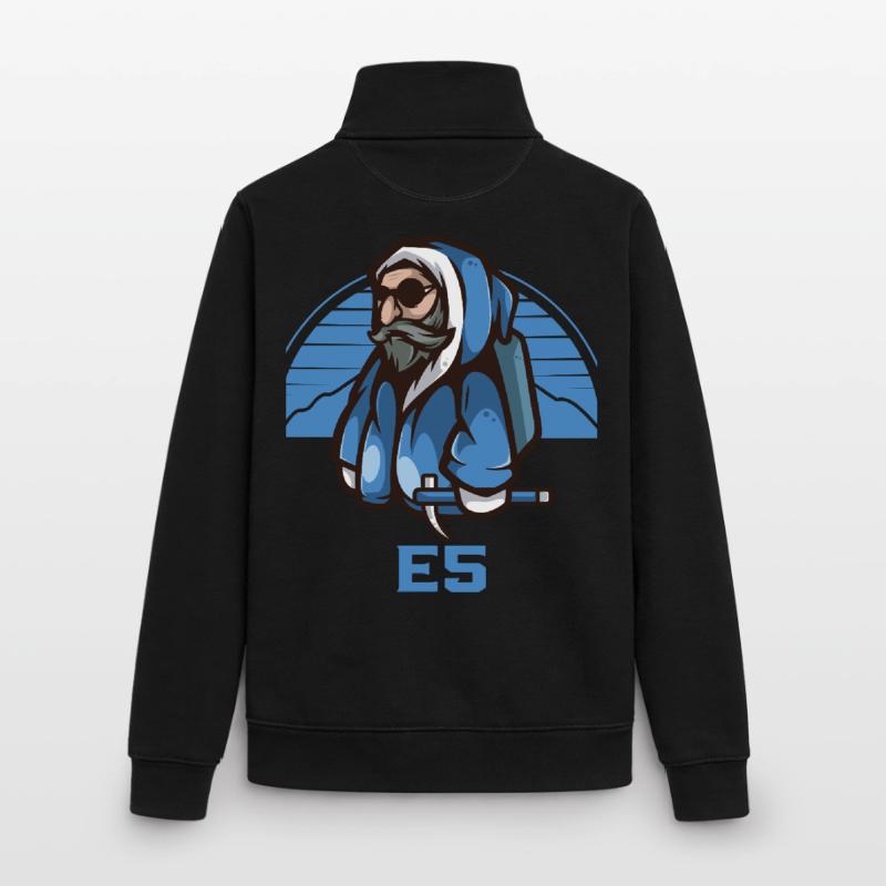 Alpenüberquerung E5 Alpenüberquerer Unisex Organic Zip Sweatshirt von Stanley/Stella
