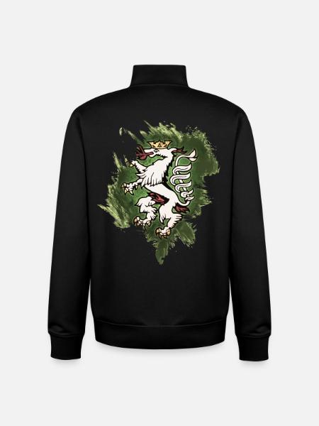 Graz, Autriche - Sweat zippé unisexe en coton bio Stanley/Stella - noir