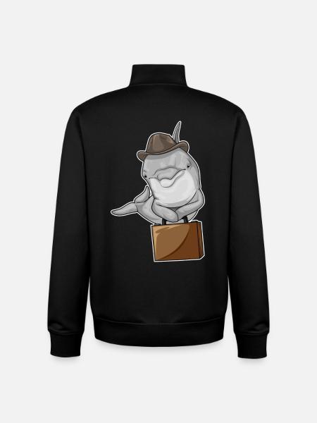 Delfin Entrepreneur Briefcase - Unisex Organic Zip Sweatshirt by Stanley/Stella - black