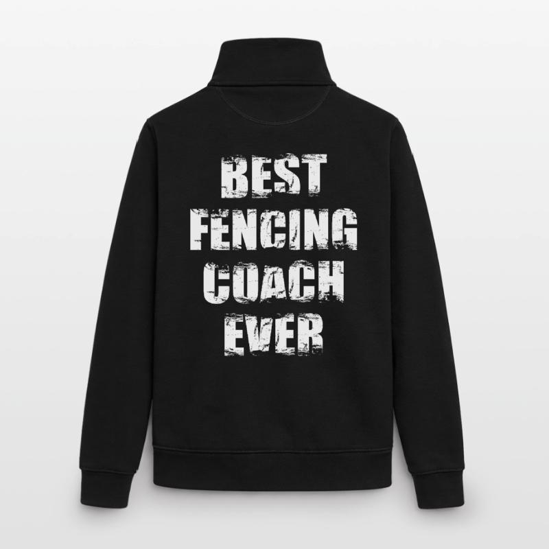Bester Fechtlehrer Unisex Organic Zip Sweatshirt von Stanley/Stella
