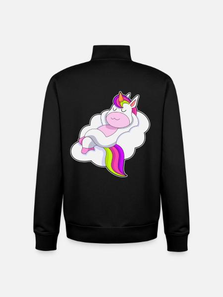 Unicorn Clouds - Unisex Organic Zip Sweatshirt by Stanley/Stella - black