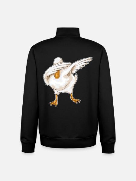 Danse hip-hop duck - Sweat zippé unisexe en coton bio Stanley/Stella - noir