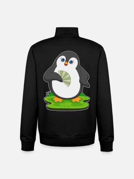 Pinguin Handventilator - Unisex Organic Zip Sweatshirt von Stanley/Stella - Schwarz