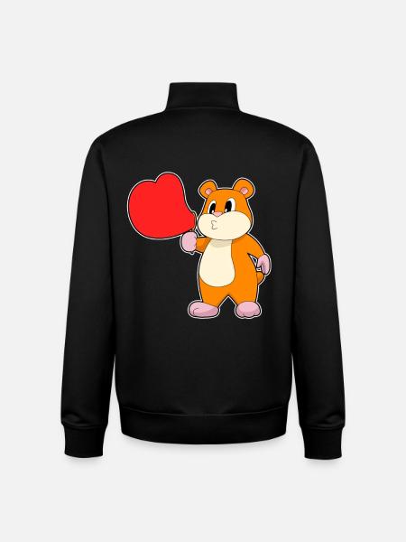 Hamster Soap Bubbles - Unisex Organic Zip Sweatshirt by Stanley/Stella - black