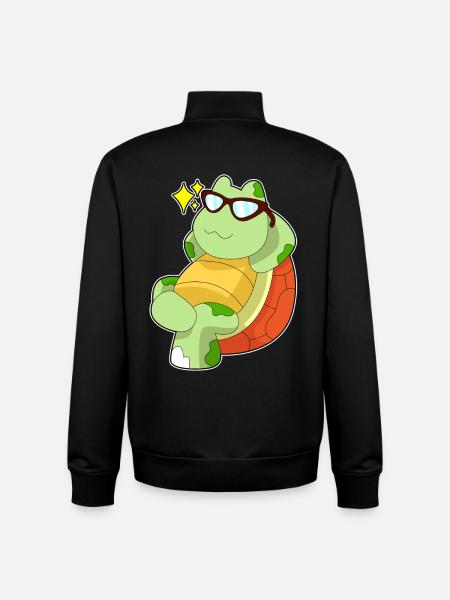 Turtle Sunglasses - Unisex Organic Zip Sweatshirt by Stanley/Stella - black