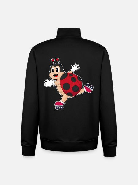 Ladybug Inline skating Inline skates - Unisex Organic Zip Sweatshirt by Stanley/Stella - black