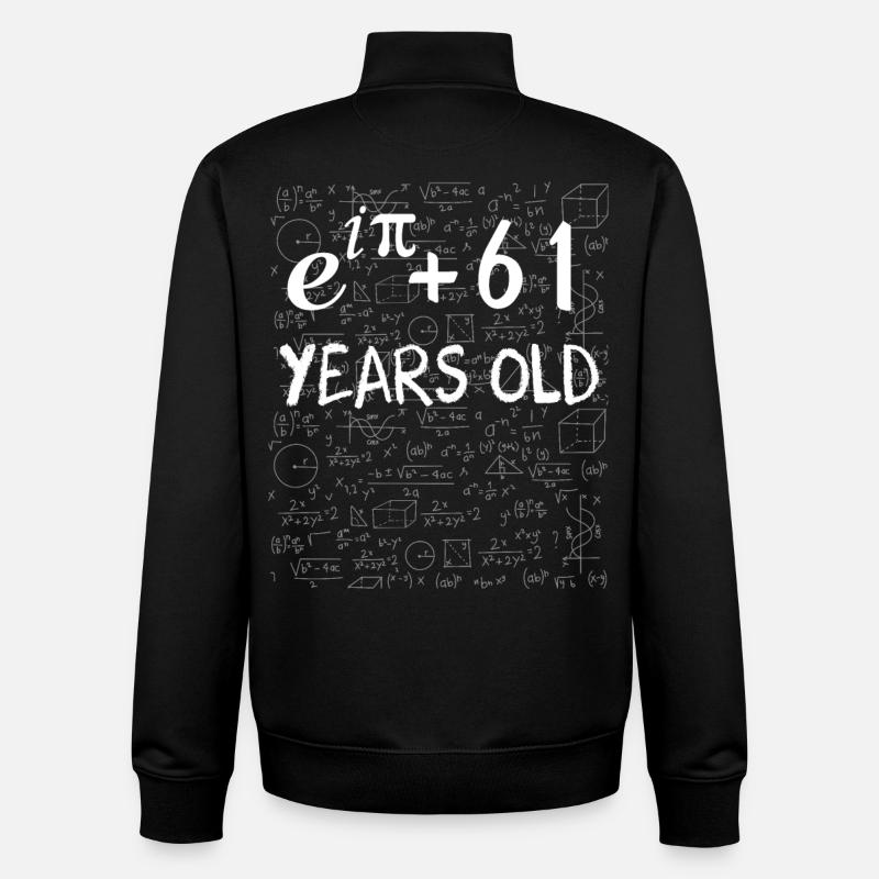 60th birthday 60 years old Euler Identity math - Unisex Organic Zip Sweatshirt by Stanley/Stella - black