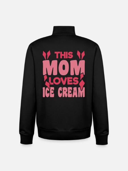 Eiscreme Mama - Unisex Organic Zip Sweatshirt von Stanley/Stella - Schwarz