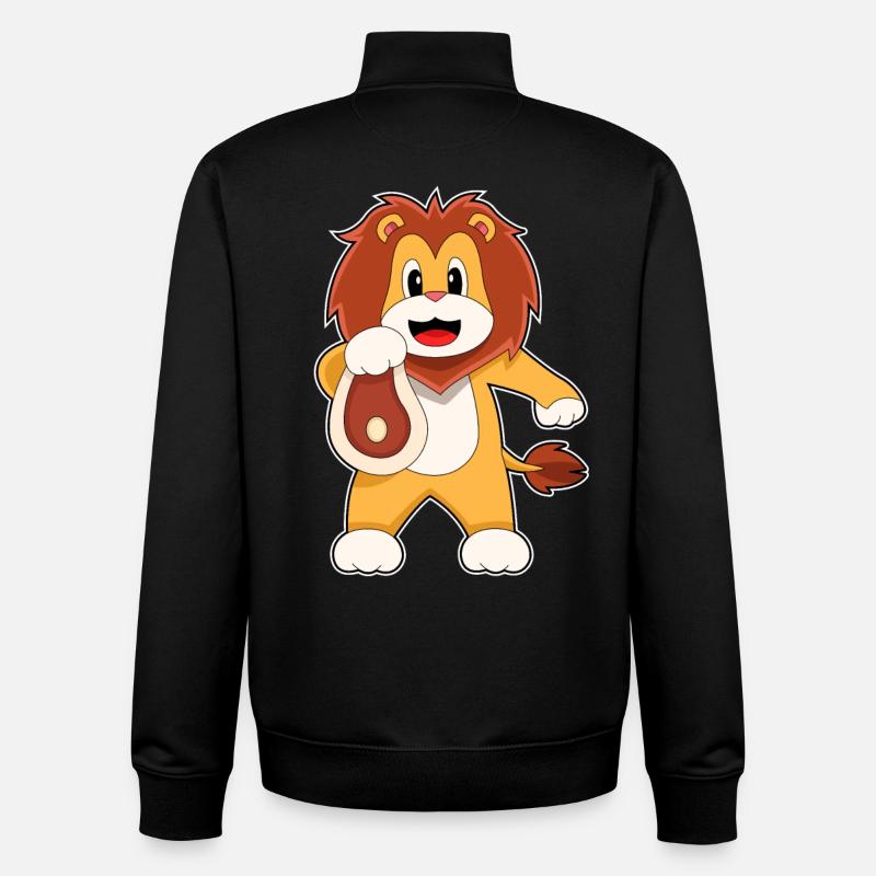 Löwe Fleisch - Unisex Organic Zip Sweatshirt von Stanley/Stella - Schwarz