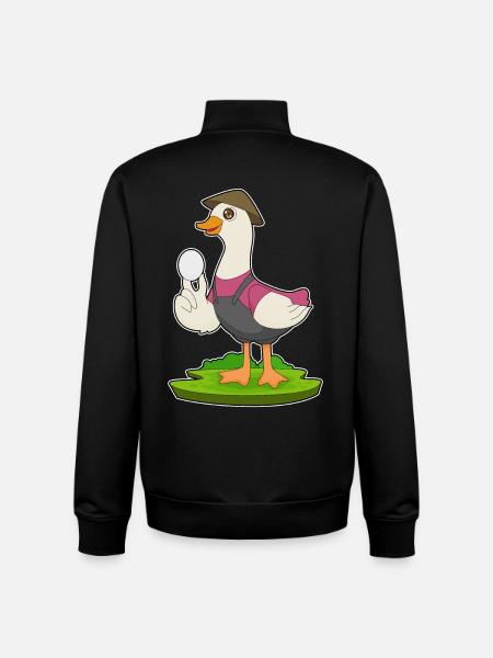 Duck Farmer Egg Farm - Unisex Organic Zip Sweatshirt by Stanley/Stella - black
