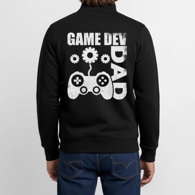 Game Developer Dad Unisex Organic Zip Sweatshirt by Stanley/Stella