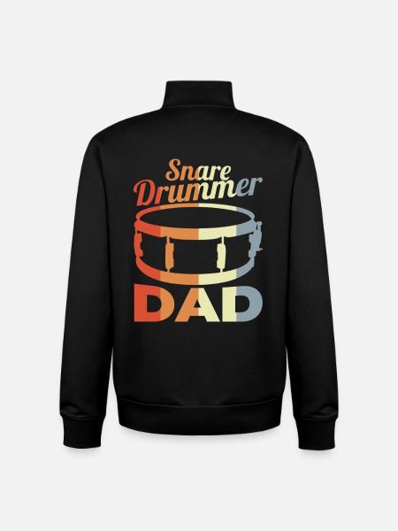 Père batteur - Sweat zippé unisexe en coton bio Stanley/Stella - noir