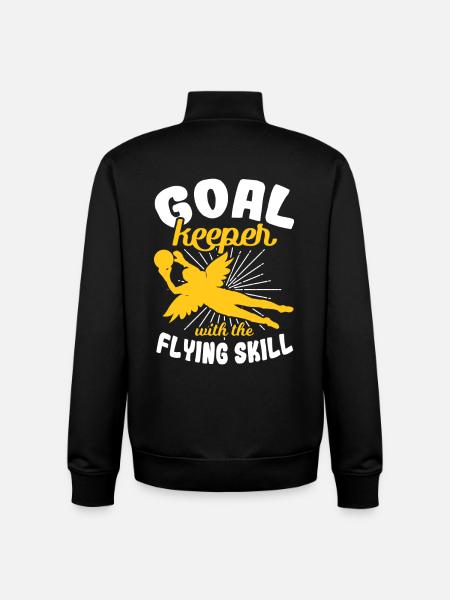 Mädchen Torhüterin - Unisex Organic Zip Sweatshirt von Stanley/Stella - Schwarz