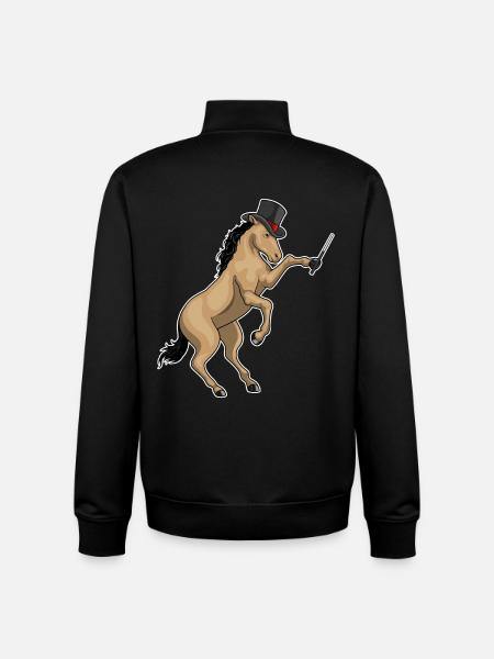 Horse Wizard Wand - Unisex Organic Zip Sweatshirt by Stanley/Stella - black
