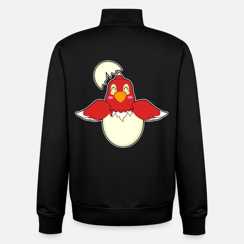 Parrot Egg - Unisex Organic Zip Sweatshirt by Stanley/Stella - black