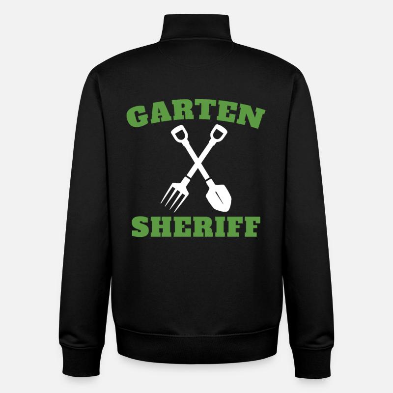 Gärtner Hobbygärtner Landschaftsbau Garten Sheriff - Unisex Organic Zip Sweatshirt von Stanley/Stella - Schwarz