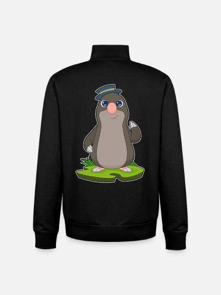 Mole Hat - Unisex Organic Zip Sweatshirt by Stanley/Stella - black