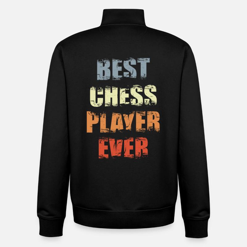 Bester Schachspieler - Unisex Organic Zip Sweatshirt von Stanley/Stella - Schwarz
