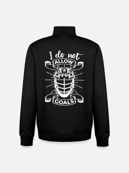 Lacrosse Goaltender - Unisex Organic Zip Sweatshirt by Stanley/Stella - black