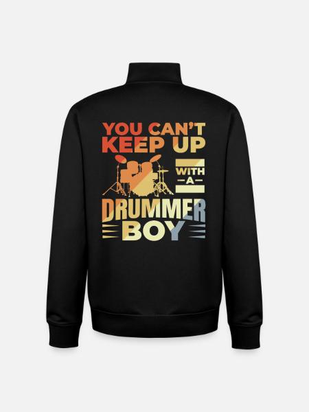 Schlagzeuger Junge - Unisex Organic Zip Sweatshirt von Stanley/Stella - Schwarz