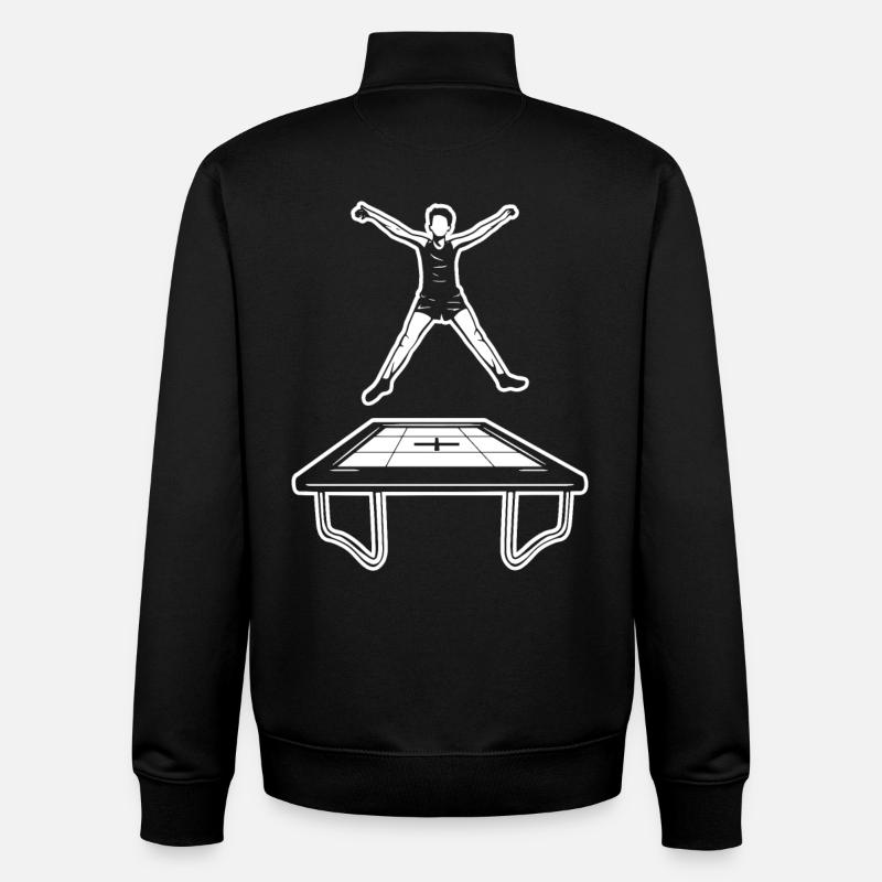 Trampolinspringen Kind - Unisex Organic Zip Sweatshirt von Stanley/Stella - Schwarz
