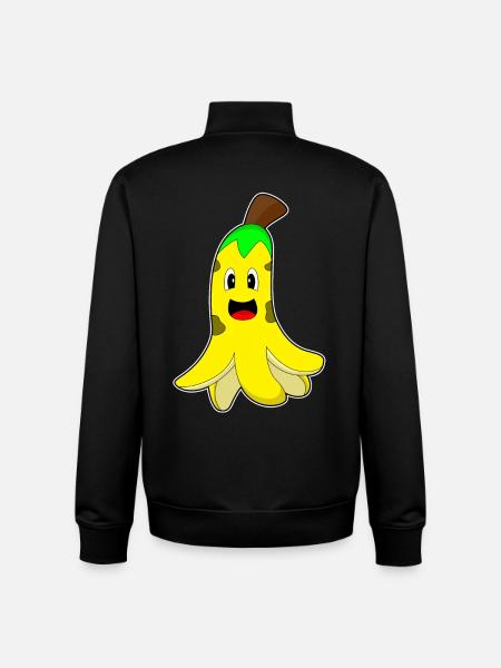 Krake Banane - Unisex Organic Zip Sweatshirt von Stanley/Stella - Schwarz