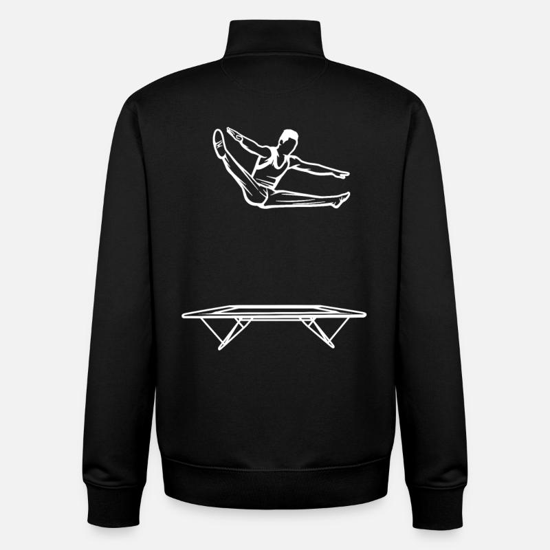 Trampolinspringer Junge - Unisex Organic Zip Sweatshirt von Stanley/Stella - Schwarz