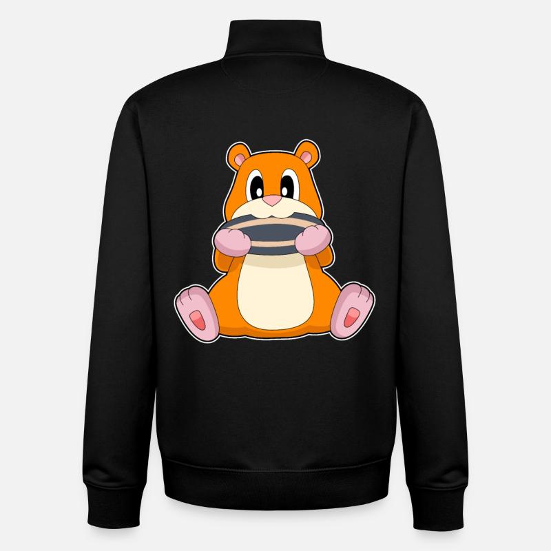 Hamster Seeds - Unisex Organic Zip Sweatshirt by Stanley/Stella - black