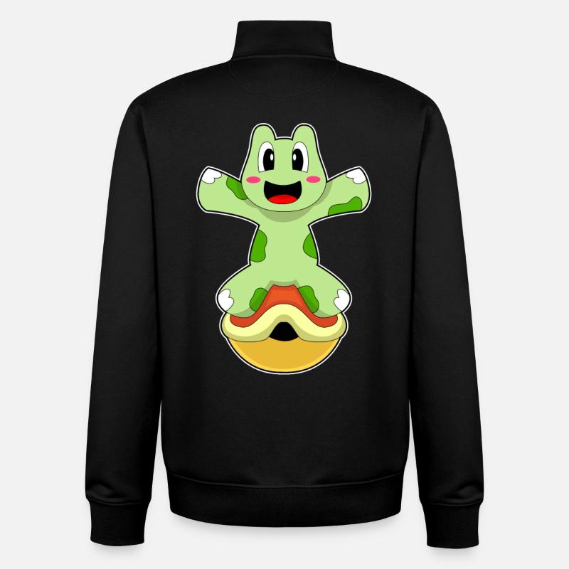 Turtle without shell - Unisex Organic Zip Sweatshirt by Stanley/Stella - black