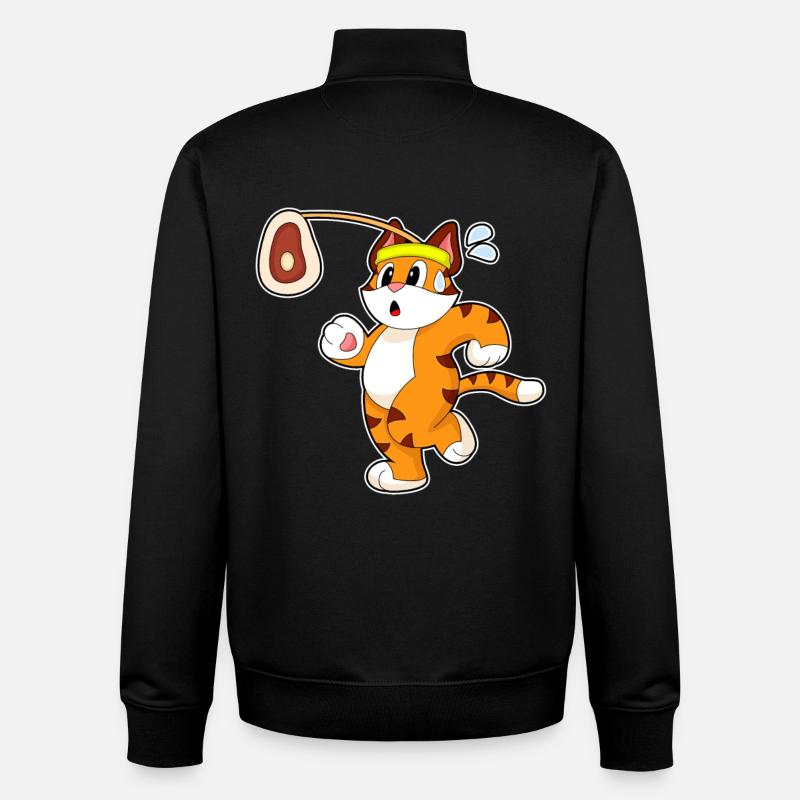 Tiger Meat - Unisex Organic Zip Sweatshirt by Stanley/Stella - black