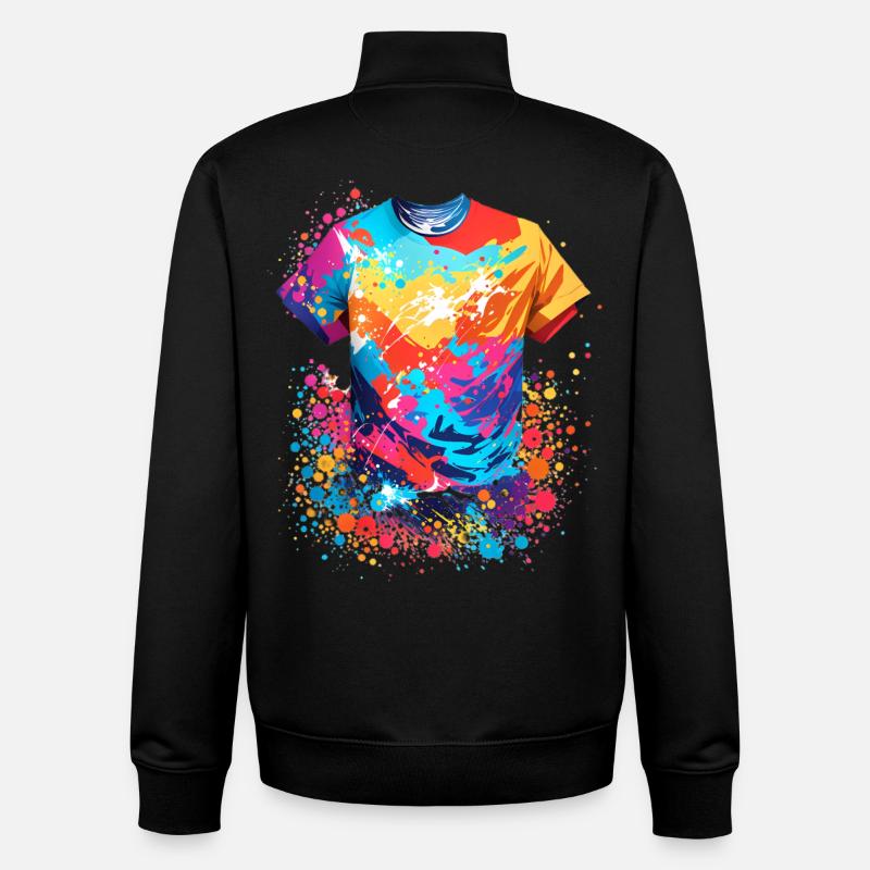 Graffiti Shirt - Unisex Organic Zip Sweatshirt von Stanley/Stella - Schwarz