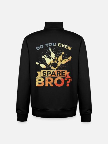 Bowler Spruch - Unisex Organic Zip Sweatshirt von Stanley/Stella - Schwarz