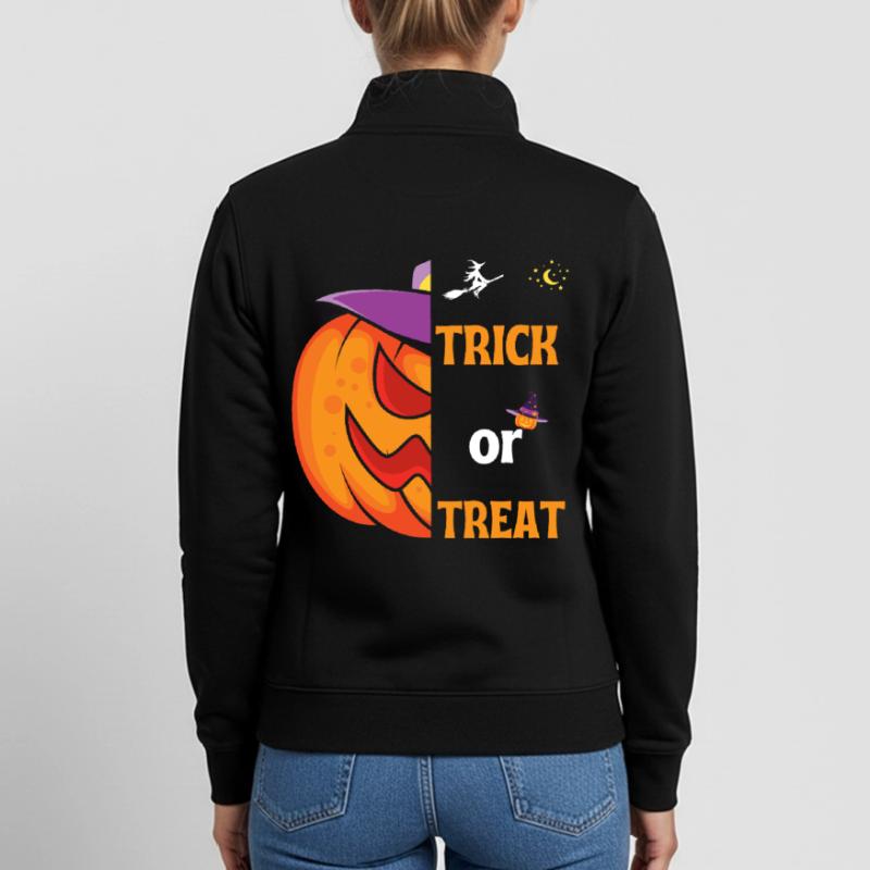Halloween-Geschenk "Süßes oder Saures" Unisex Organic Zip Sweatshirt von Stanley/Stella