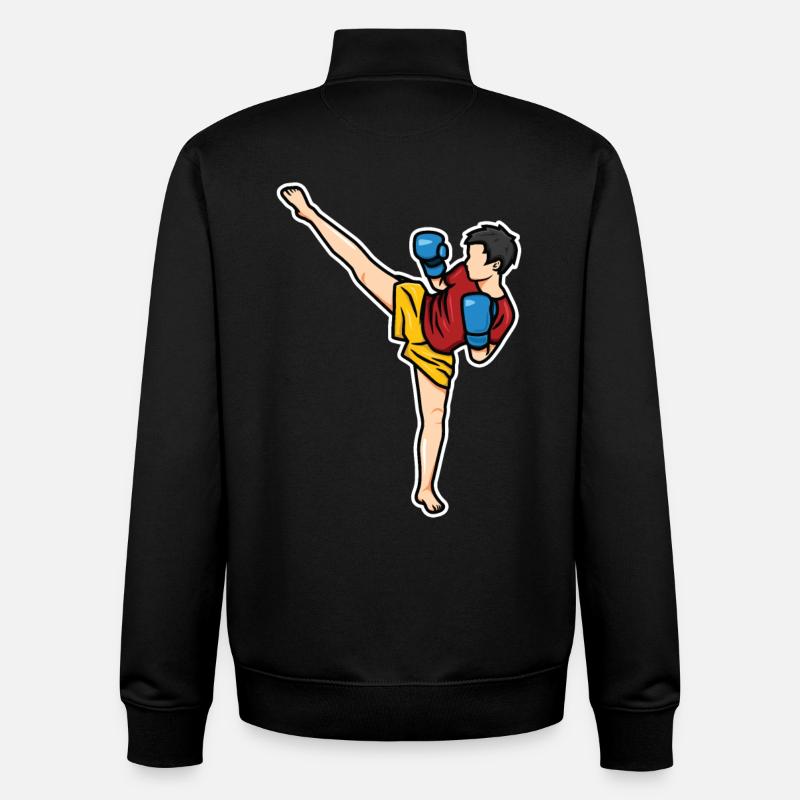 Kinder Kidboxen - Unisex Organic Zip Sweatshirt von Stanley/Stella - Schwarz