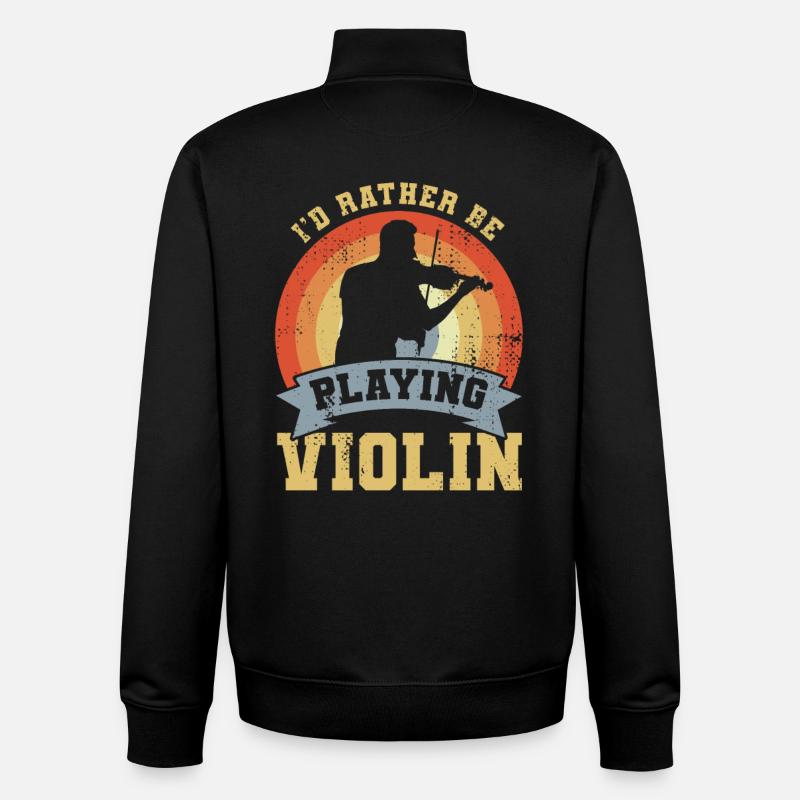 Blague de Geiger - Sweat zippé unisexe en coton bio Stanley/Stella - noir