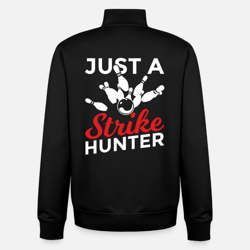 Just A Strike Hunter - Unisex Organic Zip Sweatshirt by Stanley/Stella - black