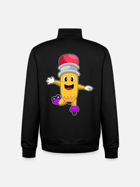 Bleistift Inline skating Inline skates - Unisex Organic Zip Sweatshirt von Stanley/Stella - Schwarz