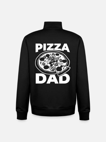Pizza Dad - Unisex Organic Zip Sweatshirt by Stanley/Stella - black