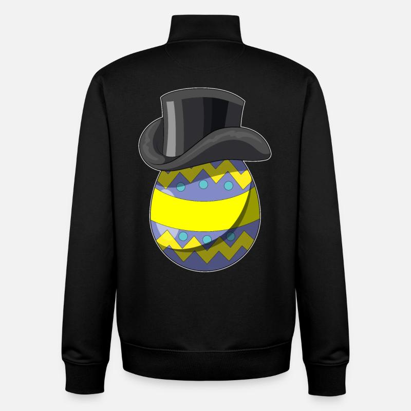 Osterei Ostern Zauberer - Unisex Organic Zip Sweatshirt von Stanley/Stella - Schwarz