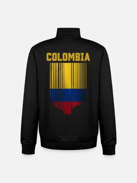 Flag of Colombia, Colombian pride - Unisex Organic Zip Sweatshirt by Stanley/Stella - black