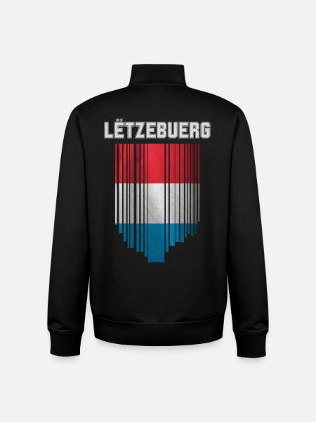 Flagge von Luxemburg - Unisex Organic Zip Sweatshirt von Stanley/Stella - Schwarz