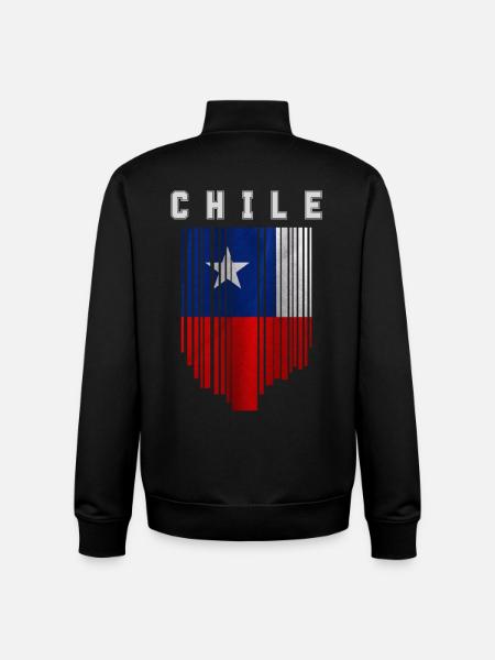 Flagge von Chile - Unisex Organic Zip Sweatshirt von Stanley/Stella - Schwarz